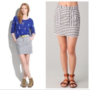 Madewell Striped Mini Skirt